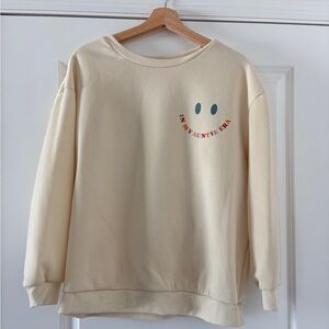 Cream Graphic Sweatshirt